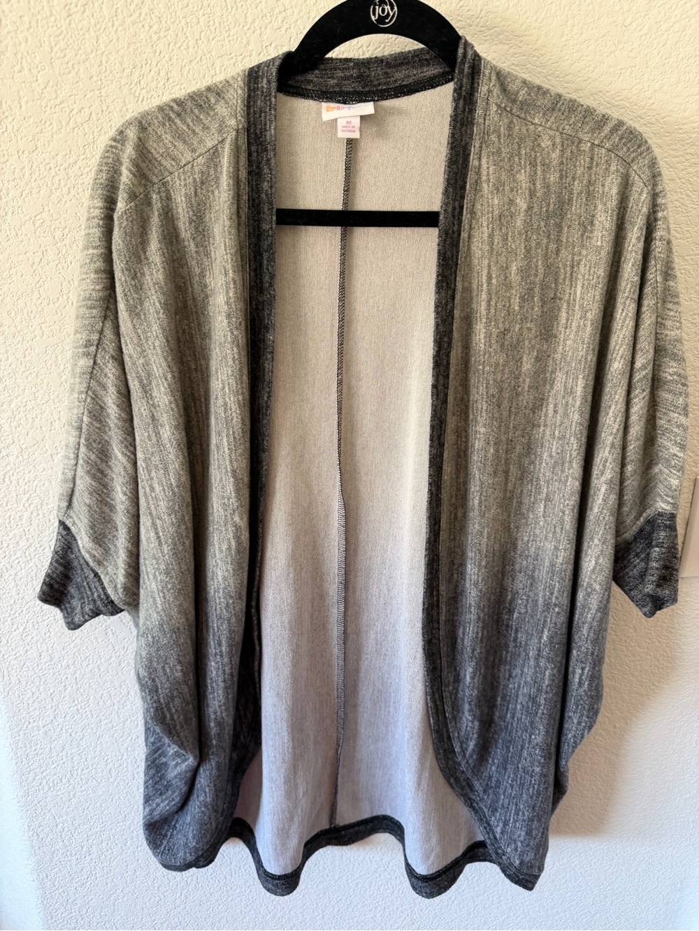 LuLaRoe Gray Ombre Open-Front Tracy Cardigan